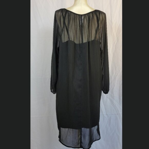 Plus Size 2X 16/18/20 Pure Energy Black Full Sleeve Dress Goth Witchy - Picture 2 of 5